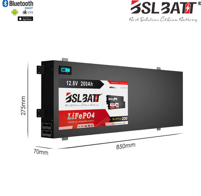 BSLBATT 200AH Slim Lithium Battery 12v - Lithium Ion Battery